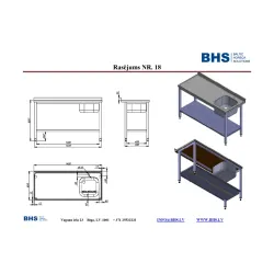 Table avec évier NN56