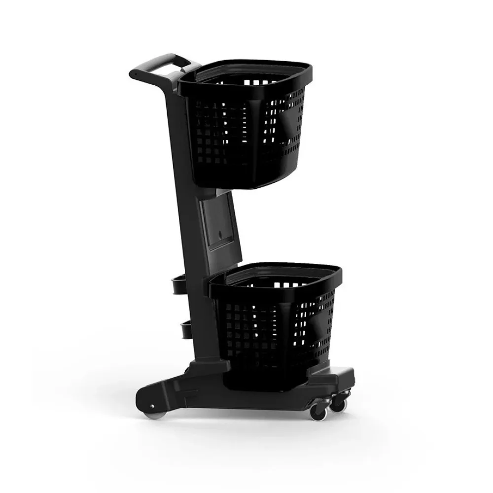 Shopping cart with baskets