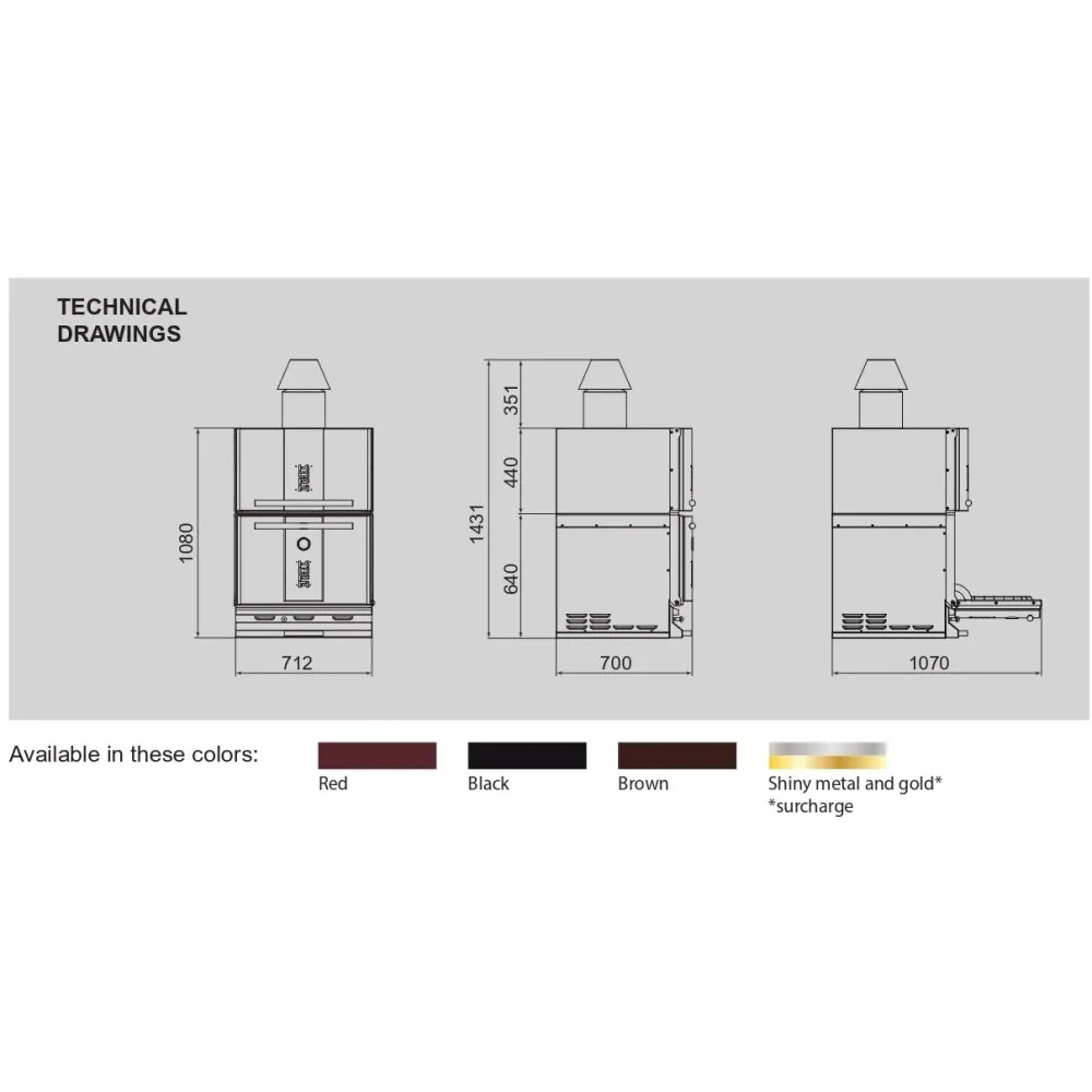 Charcoal Oven c Type 400