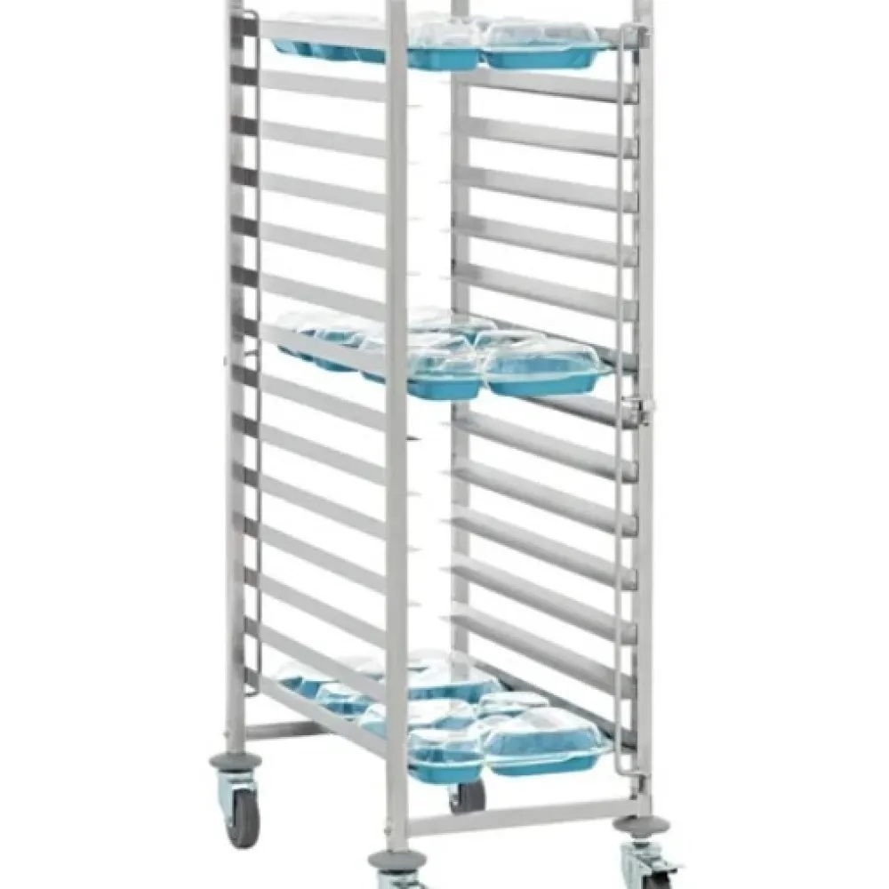 5 compartments food tray Trolley