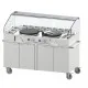 Double electric crepe maker trolley 40 - built-in