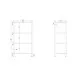 Stainless steel storage rack solid shelves 800