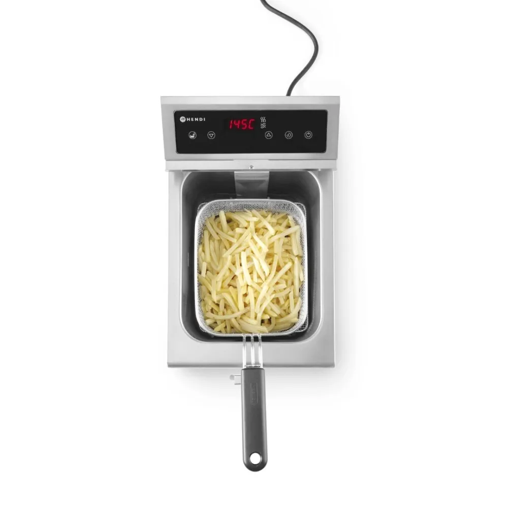 Friteuse à induction avec robinet de sortie, 8 l