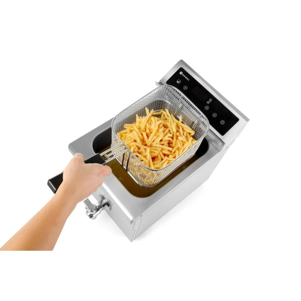 Friteuse à induction avec robinet de sortie, 8 l