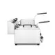 Friteuse manuelle Profi Line avec robinet de sortie, 2 x 8 l