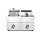 Friteuse induction avec robinet de sortie - 2 x 8 l