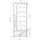 Vitrine froide ECOMAX 1.3 1260 mm