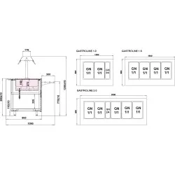 Hot showcase BEMAR OPEN 1000 mm