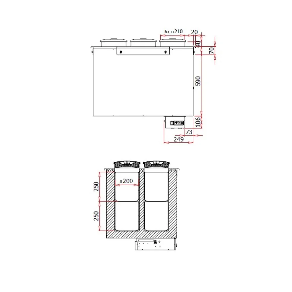 Distributeur de glace GELATO 2 1400mm REMOTE