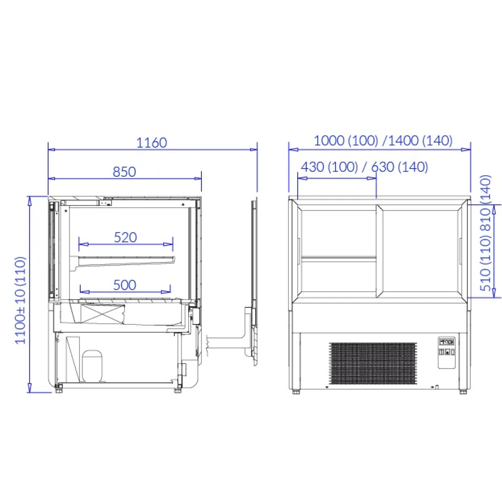 Confectionery showcase INNOVA 140.110