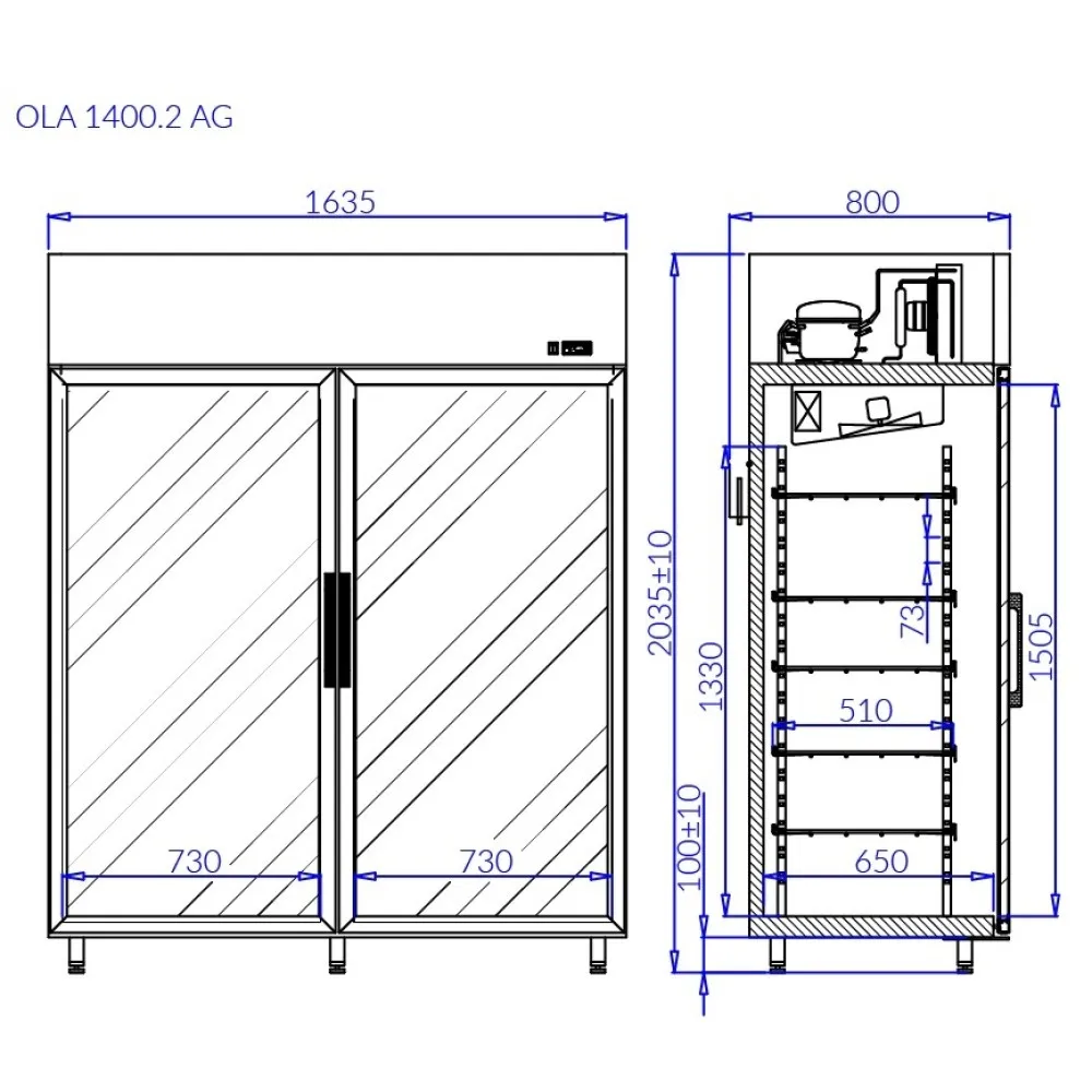 Réfrigérateur OLA2/AG