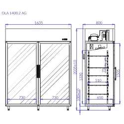 Réfrigérateur OLA2/AG