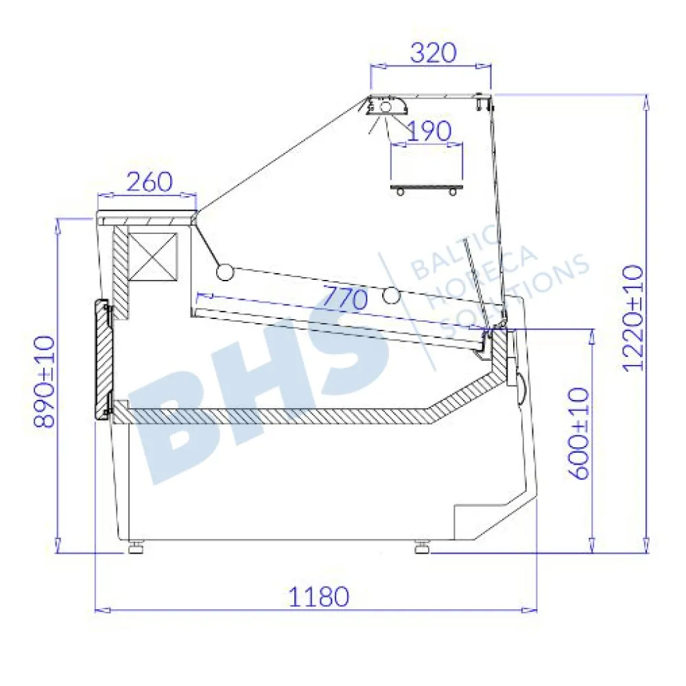 Vitrine froide LUZON 2.50 REMOTE