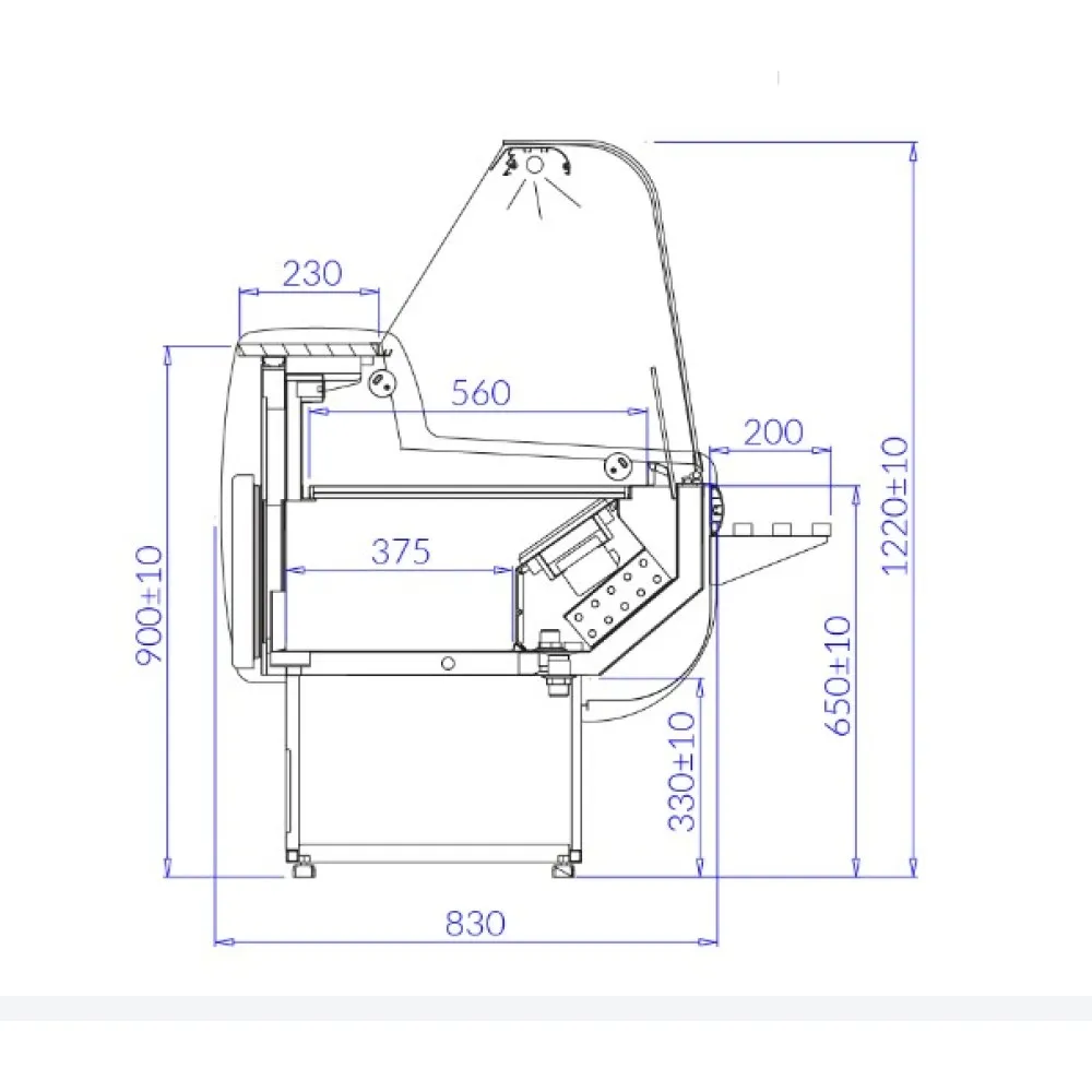 Vitrine froide MONIKA DEEP 2.5