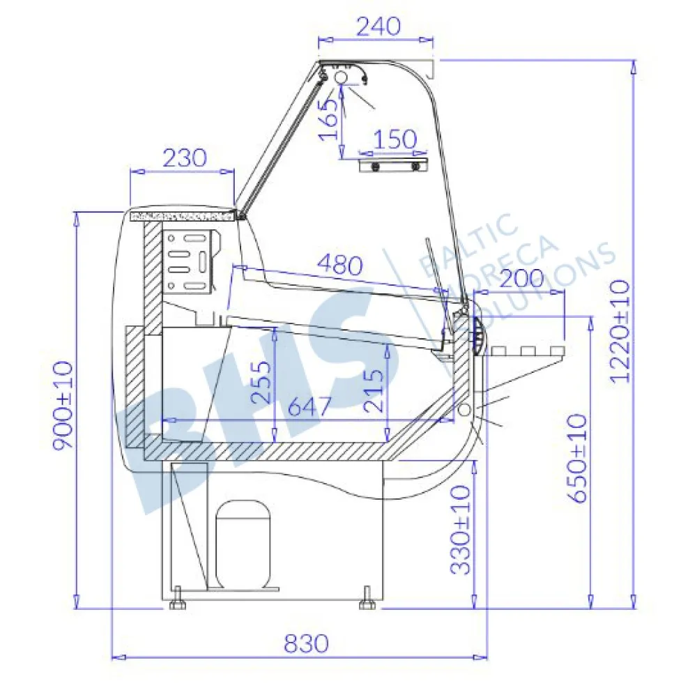 Vitrine froide MONIKA 1.5