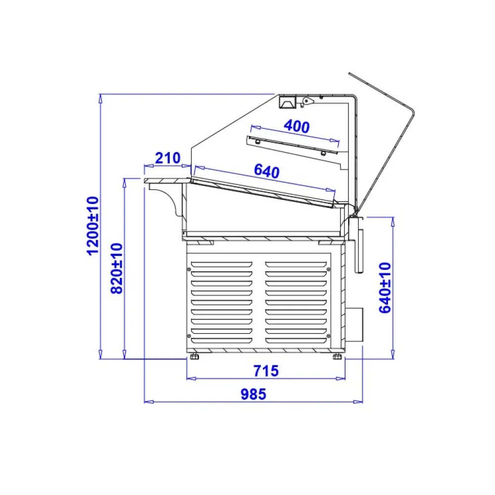 Neutral confectionery showcase PASTELLA BAKE 1.3N