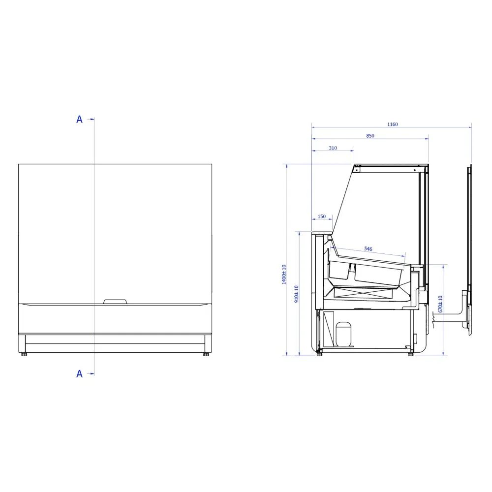 Vitrine à glace INNOVA ICE 1400 mm