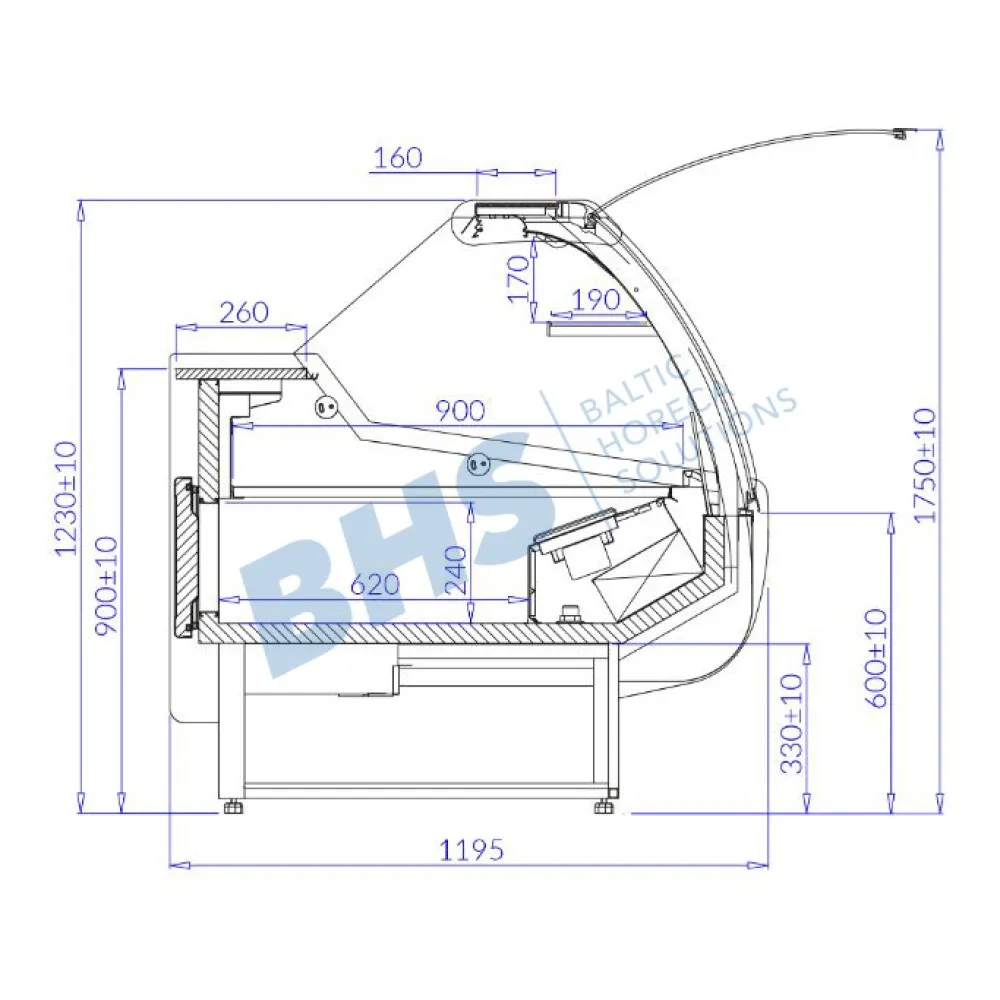 Cold showcase SANTIAGO 1.7S