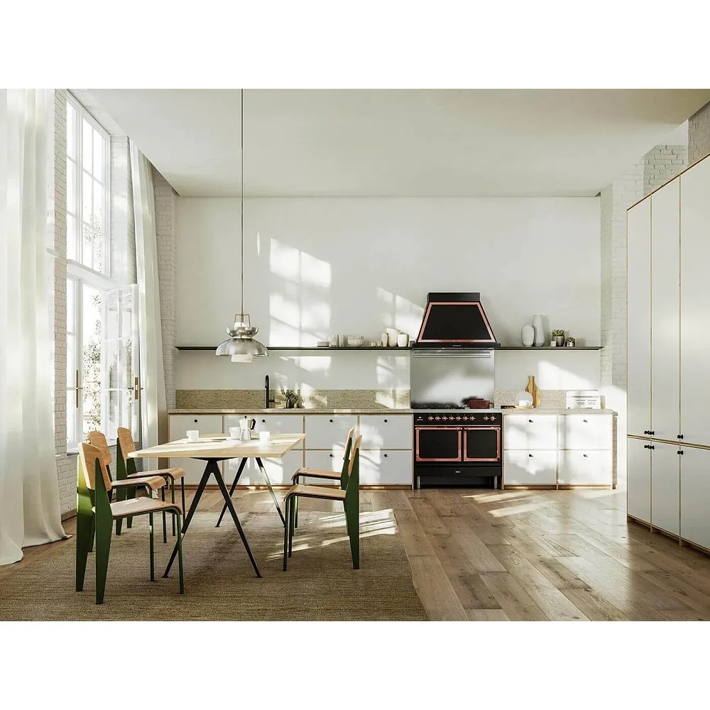 Cuisinière avec four Nostalgie PD10SNE3 100 cm  4 feux + 1 zone de cuisson agrandie