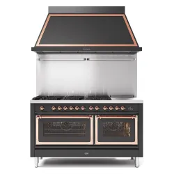 Cuisinière avec four Nostalgie 150 cm P15SNE3 7 ​​feux + 1 zone de cuisson étendue