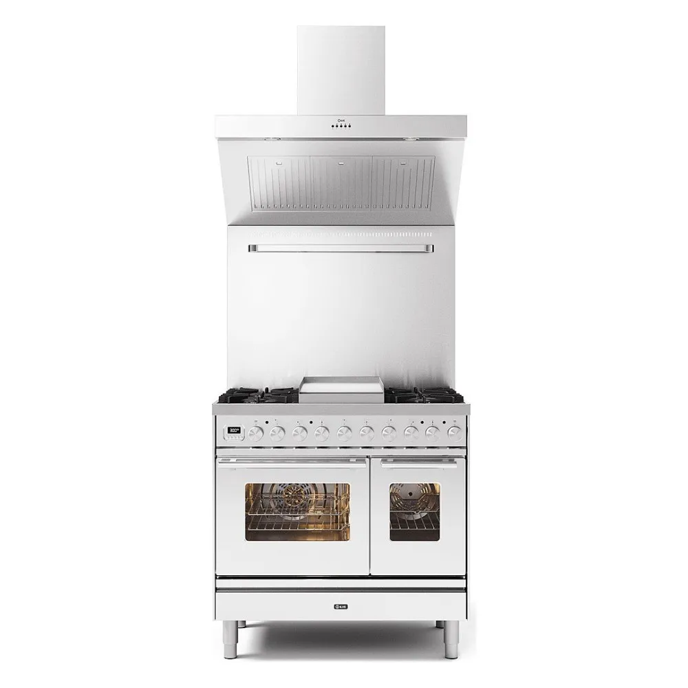 Cuisinière avec four Professional Plus 900 mm PD09FWE3 6 feux avec plaque de cuisson