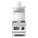 Cuisinière avec four Professional Plus 900 mm PD09FWE3 6 feux avec plaque de cuisson