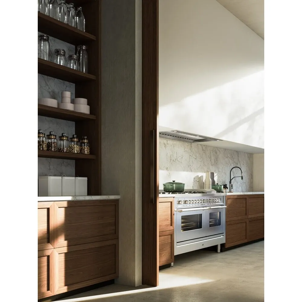 Four ou four Professional Plus 150 cm P15FSWE3 7 feux et conversion four allongée