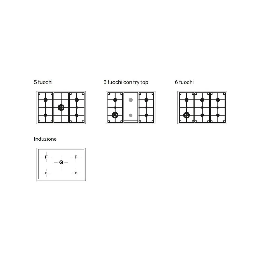 Cuisinière avec four Pro Line 90 cm LDBI09WM3 induction
