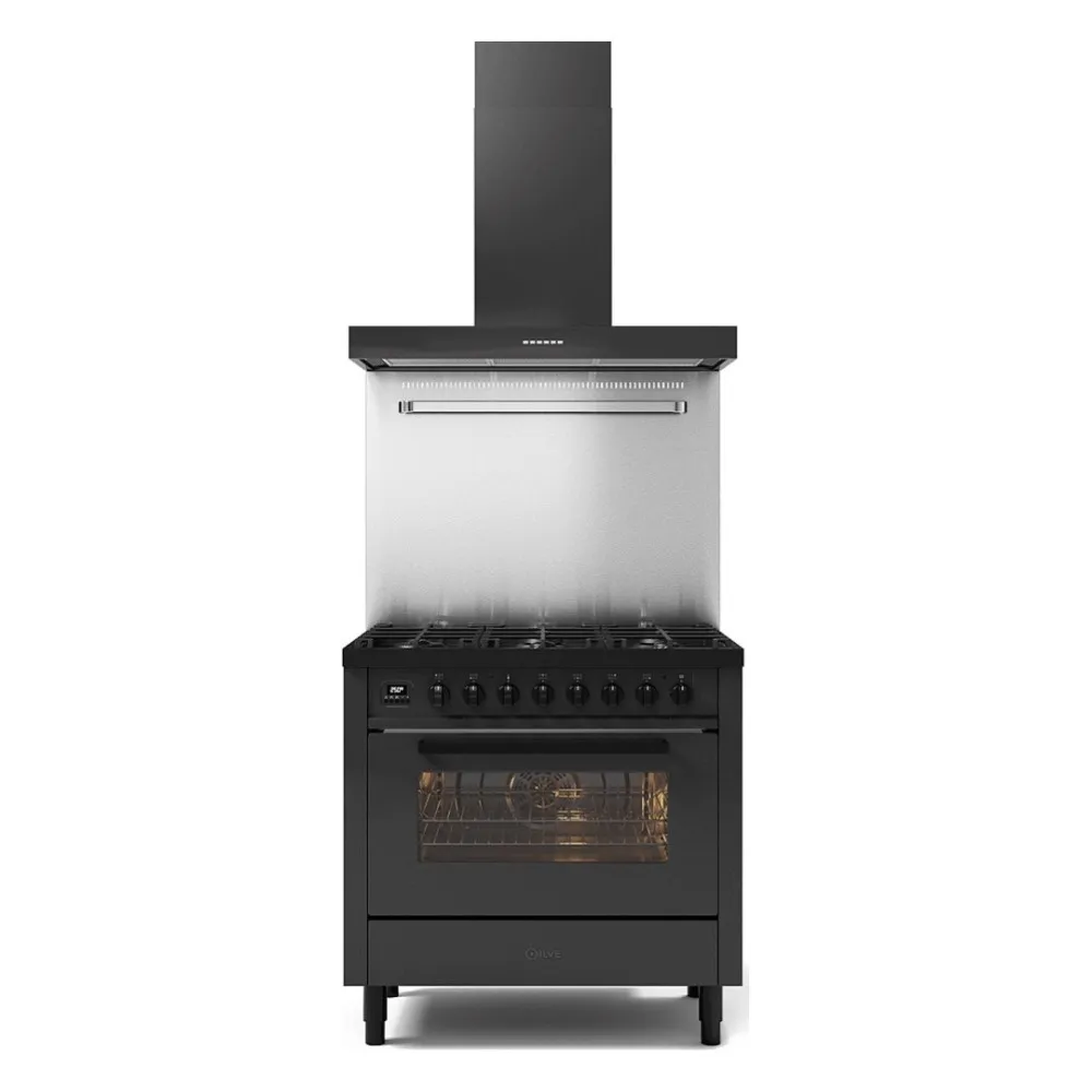 Cuisinière avec four Pro Line 90 cm L09-GRD/L09-MGD 6 feux