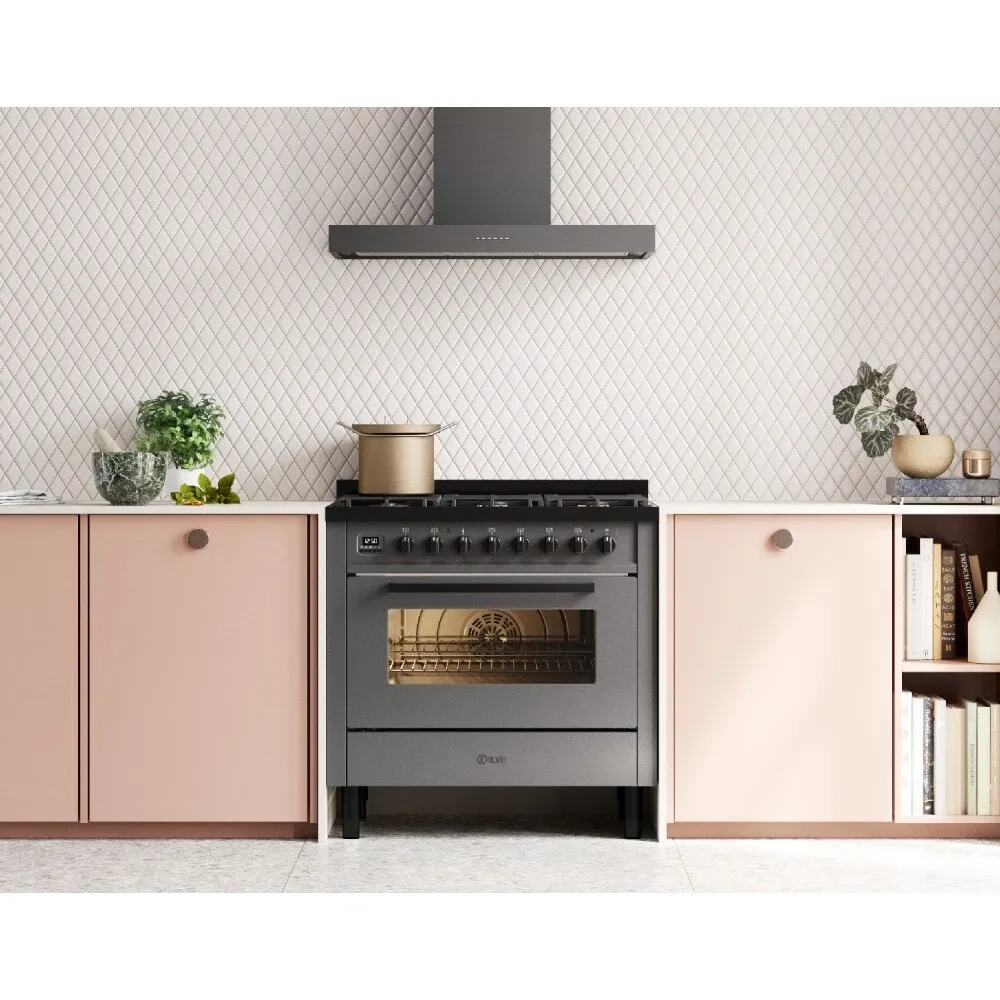 Cuisinière avec four Pro Line 90 cm L09-GRD/L09-MGD 6 feux
