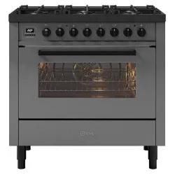 Cuisinière avec four Pro Line 90 cm L09-GRD/L09-MGD 6 feux