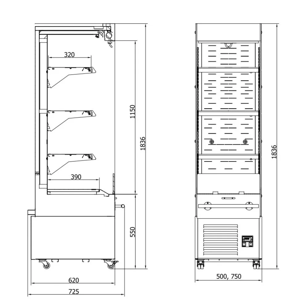 Vitrine Impulse VERDE 75