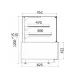 Boulangerie vitrine Lumina MINI 680 mm