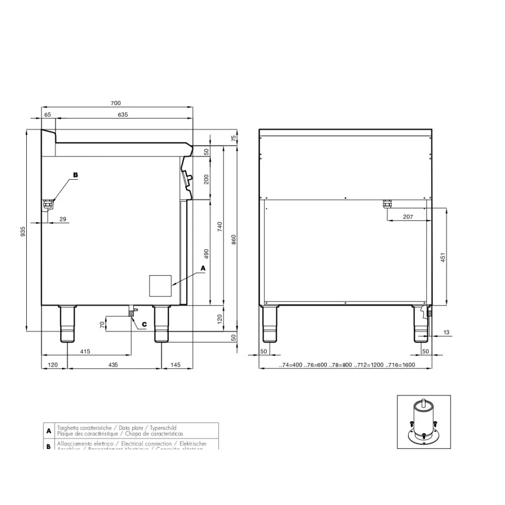 Friteuse électrique   F2/8-74ETX