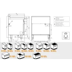 Poêle électrique avec étagère FTL-74ETX