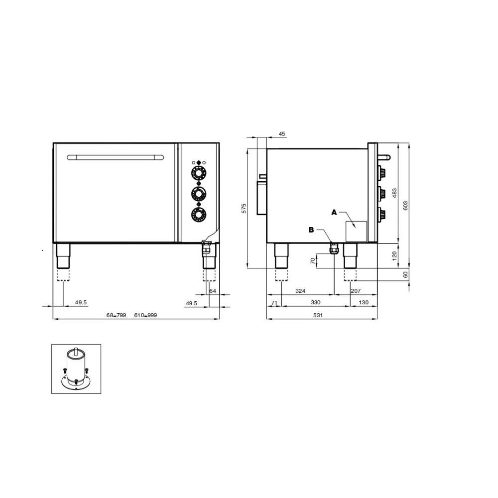 Four électrique multifonction MFM-68EMX