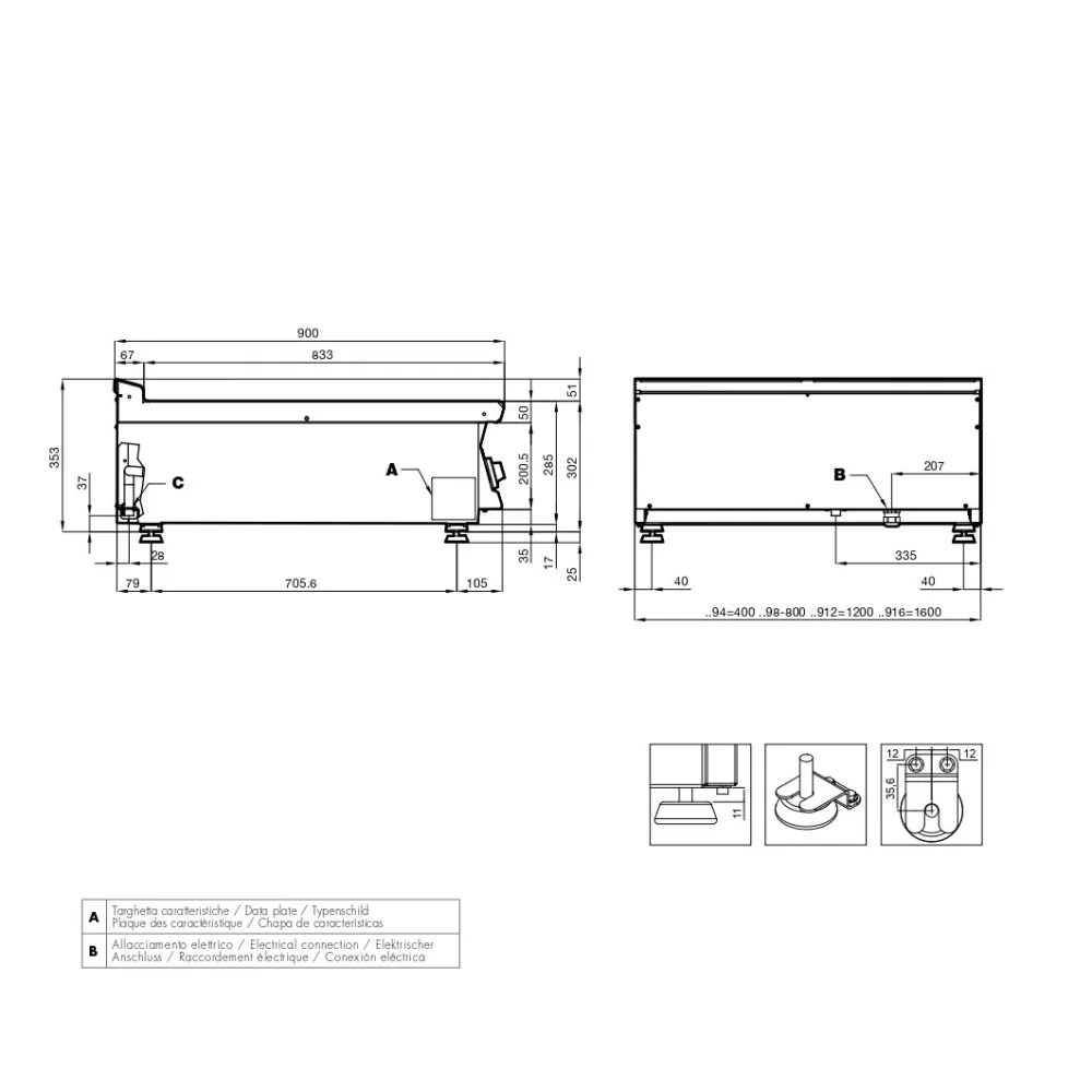 Friteuse électrique  F2/13T-98ETX