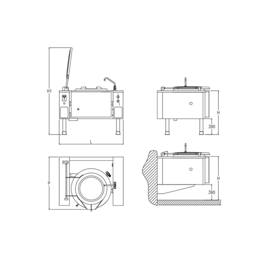Chaudière électrique PMKIE100  100 litri