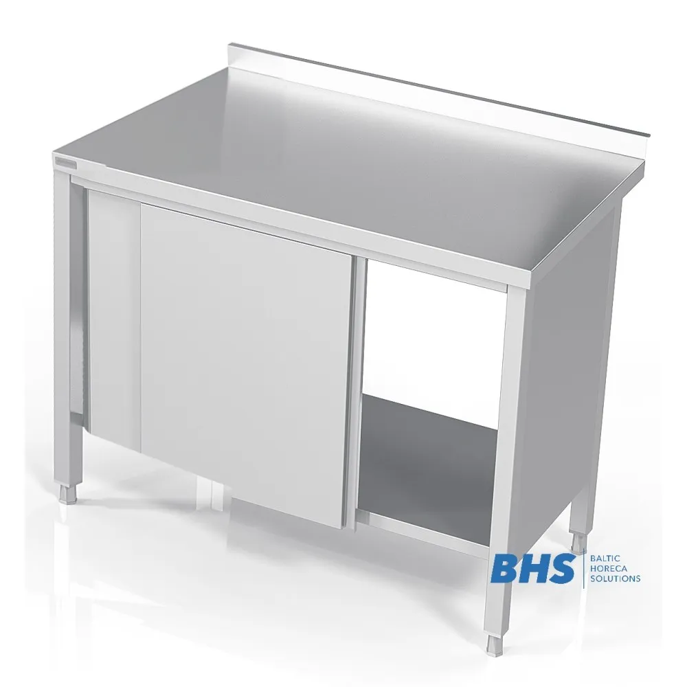 Table avec portes coulissantes 1700