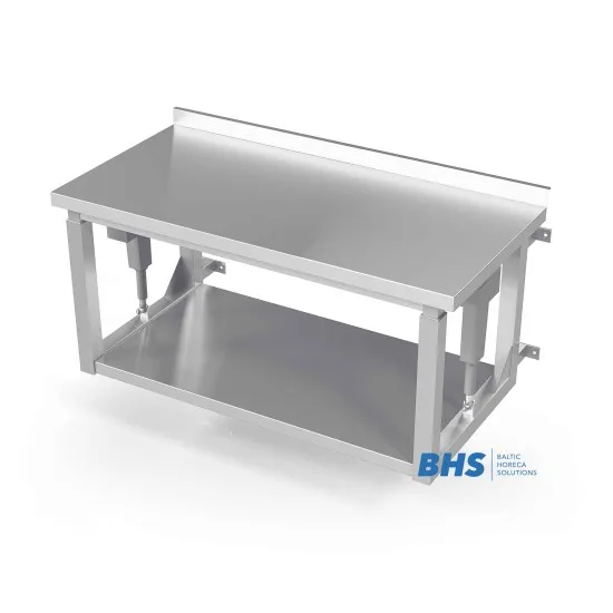 Table avec surface réglable monté sur le mur