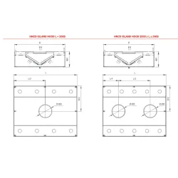 Hotte de ventilation centrale avec filtres HNCD 1800