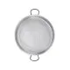 Paella pan from polished steel  80 cm