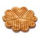 Heart waffle baking plate