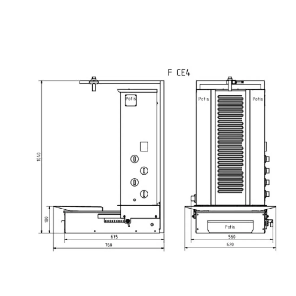 Electric gyros maker F CE4 70kg
