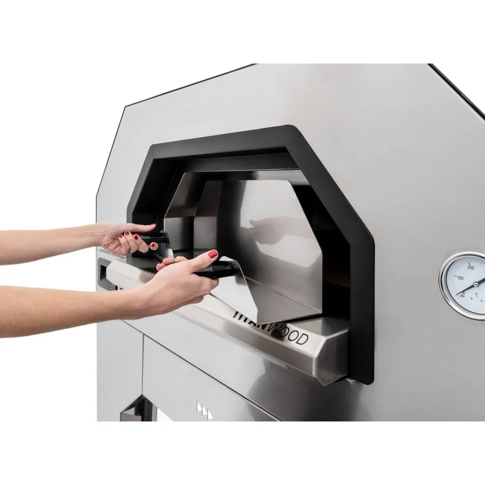 Wood-burning pizza oven with base TITAN