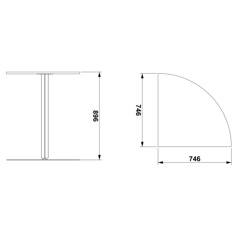 MODULE D'ANGLE 90° AVEC COURBE ATHENA A 90C