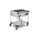 CHARIOT BAIN-MARIE EN ACIER INOXYDABLE COMPASS 2 F SEP
