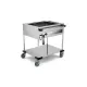 CHARIOT BAIN-MARIE EN ACIER INOXYDABLE COMPASS 2 F