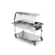 CHARIOT BAIN MARIE AVEC LAMPES HALOGÈNES COMPASS 3 HALO SEP