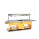 BUFFET CHAUFFANT BAIN MARIE AVEC LAMPES INFRAROUGES HAPPY 6 BM/INFRA